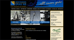 Desktop Screenshot of hermanssongrav.se